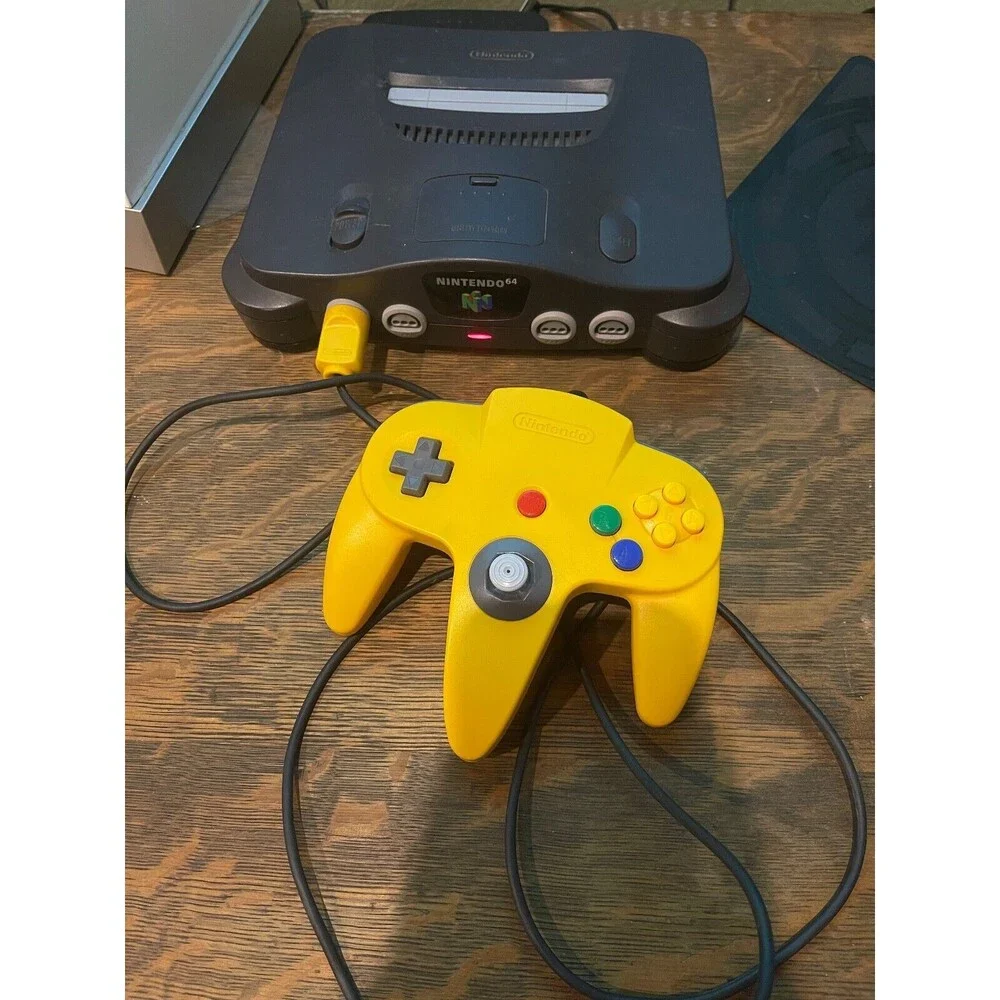 Nintendo 64 N64 Console System w/ 1 Controller & Cables, Tested